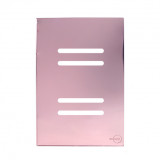 Placa p/ 4 Interruptores (especial) 4x2 - Novara Glass Ouro Rose